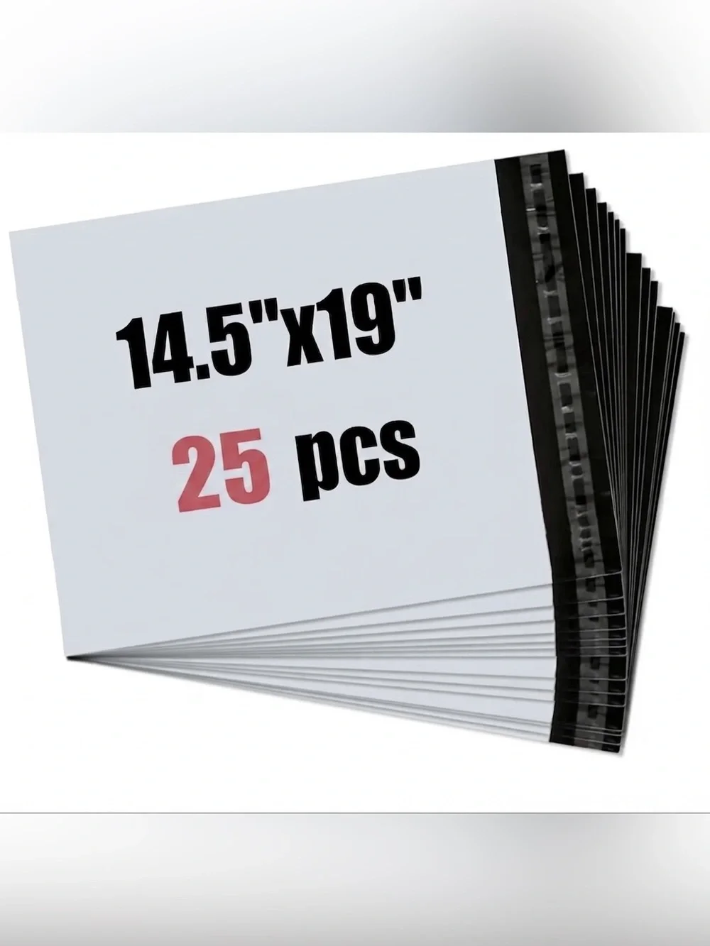 150PC Shipping Bundle, 25 X-Large Poly Mailers, 25 Thank You Cards & 100 Sticker